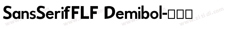 SansSerifFLF Demibol字体转换